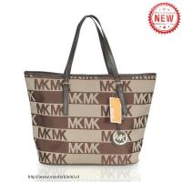 michael kors logo signature groot beige bakken Style Goedkope d6bnv744